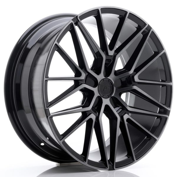 JR Wheels JR38 20x9 ET20-45 5H (Custom PCD) Black Brushed w/Tinted Face