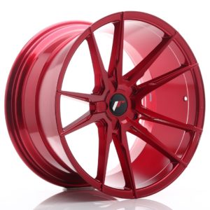 JR Wheels JR21 20x11 ET20-30 5H (Custom PCD) Platinum Red