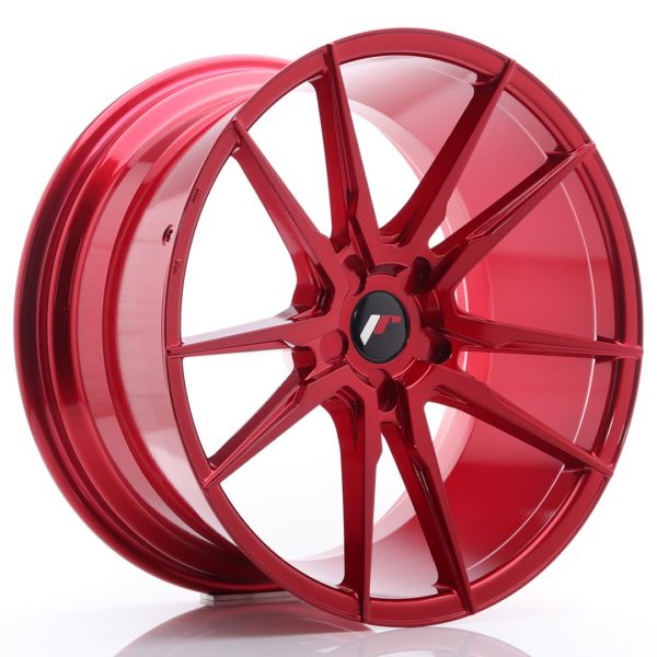 JR Wheels JR21 20x10 ET20-40 5H (Custom PCD) Platinum Red