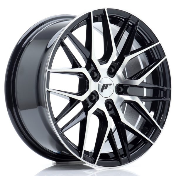 JR Wheels JR28 17x8 ET40 5x114,3 Gloss Black Machined Face