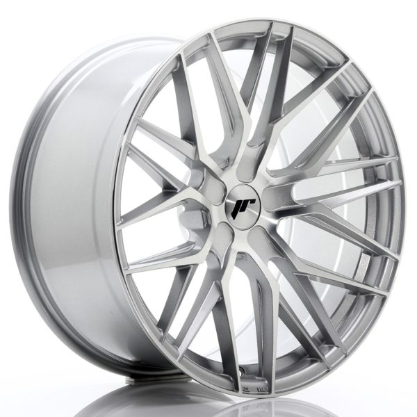 JR Wheels JR28 20x10 ET40 5H (Custom PCD) Silver Machined Face