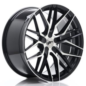 JR Wheels JR28 20x10 ET40 5H (Custom PCD) Gloss Black Machined Face