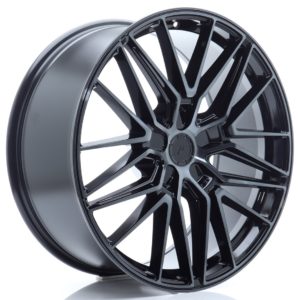 JR Wheels JR38 21x9,5 ET14-58 5H (Custom PCD) Black Brushed w/Tinted Face