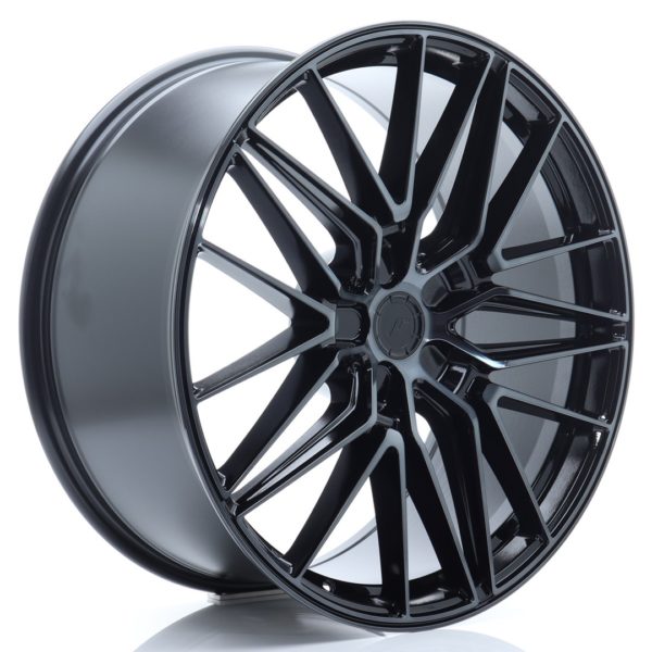 JR Wheels JR38 22x9 ET10-45 5H (Custom PCD) Black Brushed w/Tinted Face