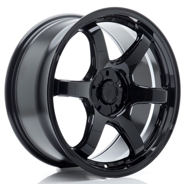 JR Wheels SL03 18x8 ET20-35 5H (Custom PCD) Gloss Black