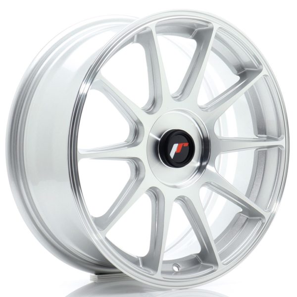 JR Wheels JR11 17x7 ET20-38 (Custom PCD) Silver Machined