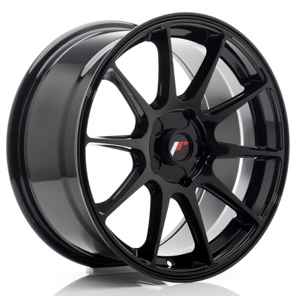 JR Wheels JR11 17x8 ET20-35 5H (Custom PCD) Gloss Black