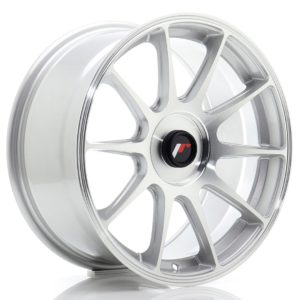 JR Wheels JR11 17x8 ET20-35 (Custom PCD) Silver Machined