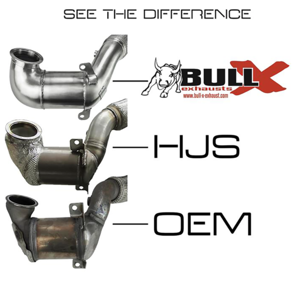 Bull-X ECE Downpipe, VAG MQB EA888 Gen3 AWD (Golf Mk7 ja muut)-2