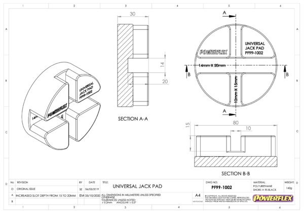 Tunkin nostotyyny UNIVERSAALI, Powerflex-2