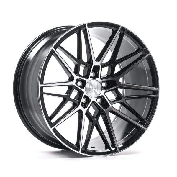 AXE CF1 vanne, 20x9 / 5x114.3 ET38 BLACK & POLISHED