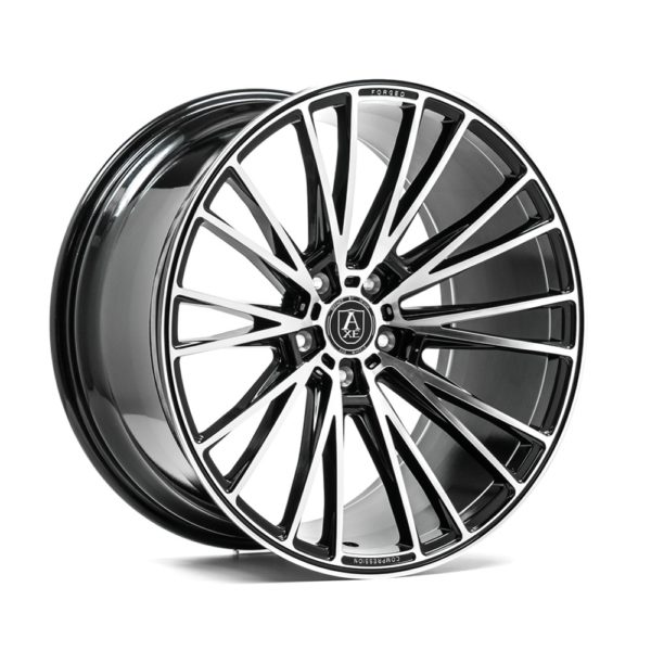 AXE CF2 vanne, 21x9 / 5x118 ET35 BLACK & POLISHED