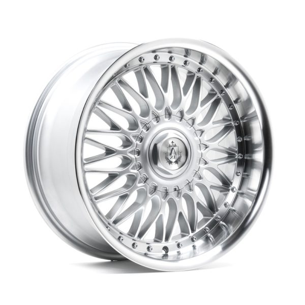 AXE EX10 vanne, 18x8 / 5x100 ET20 SILVER & POLISHED LIP