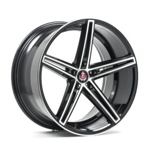 AXE EX14 vanne, 20x10.5 / 5x114.3 ET42 BLACK & POLISHED