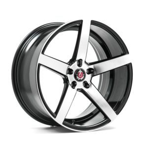 AXE EX18 vanne, 19x9.5 / 5x115 ET40 BLACK & POLISHED