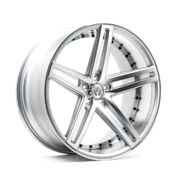 AXE EX20 vanne, 19x8.5 / 5x118 ET40 SILVER POLISHED FACE & BARREL