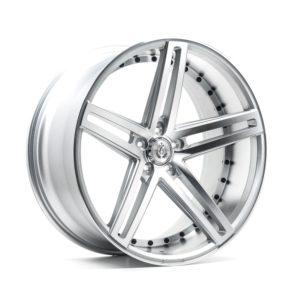 AXE EX20 vanne, 22x10.5 / 5x108 ET38 SILVER POLISHED FACE & BARREL