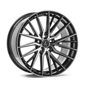 AXE EX40 vanne, 20x8.5 / 5x108 ET40 BLACK & POLISHED (No concave)