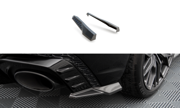 Carbon Fiber Takapuskurin sivulipat Audi RSQ8 Mk1