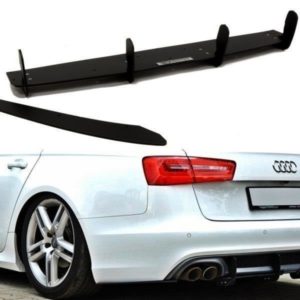 Takadiffuusori & Takapuskurin sivulipat Audi A6 S-Line C7 (exhaust 1x2)