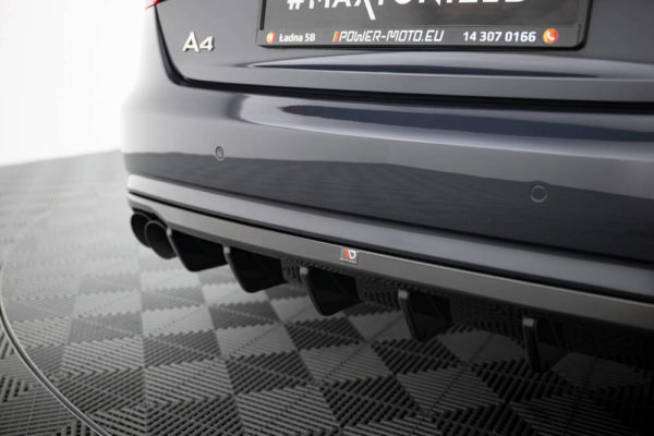 Rear Valance Audi A4 B8 Facelift (Version w/ dual exhausts on both sides)-3